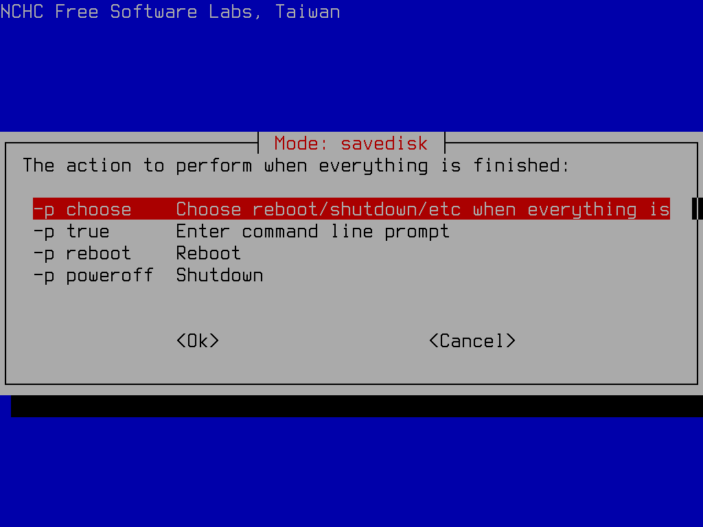select action after finishing the creation of image